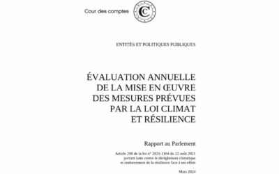 La Cour des comptes a rendu public son premier rapport sur l’adaptation de la France au changement climatique