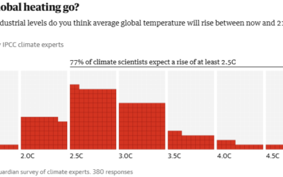La planète se dirige vers un réchauffement d’au moins 2,5°C